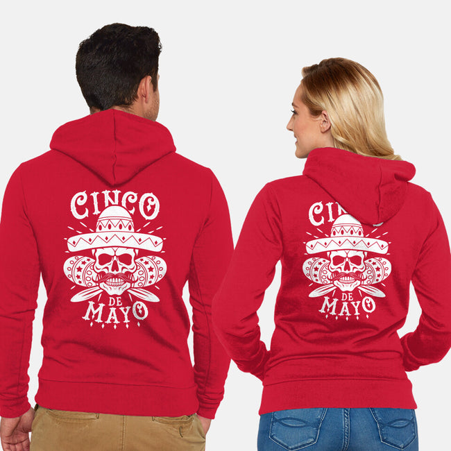 Cinco De Mayo Skull-Unisex-Zip-Up-Sweatshirt-Boggs Nicolas