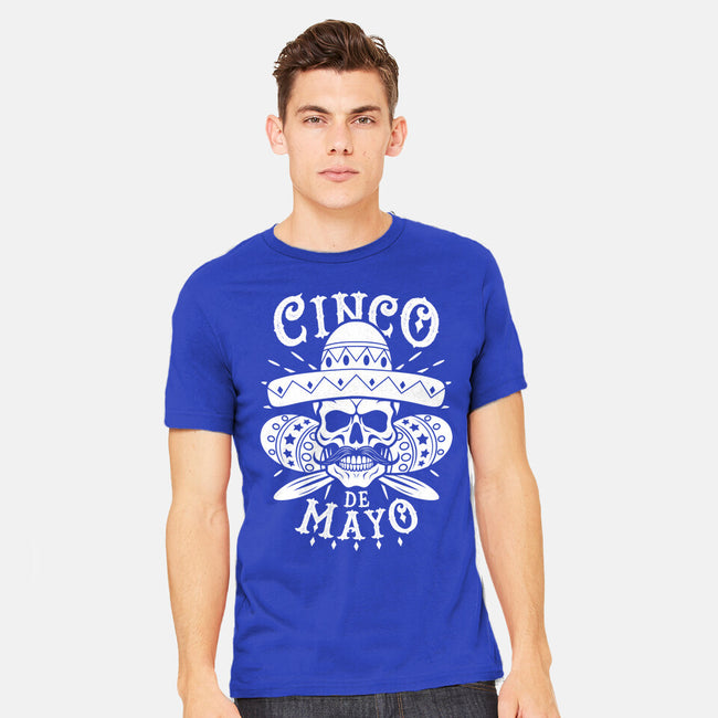 Cinco De Mayo Skull-Mens-Heavyweight-Tee-Boggs Nicolas