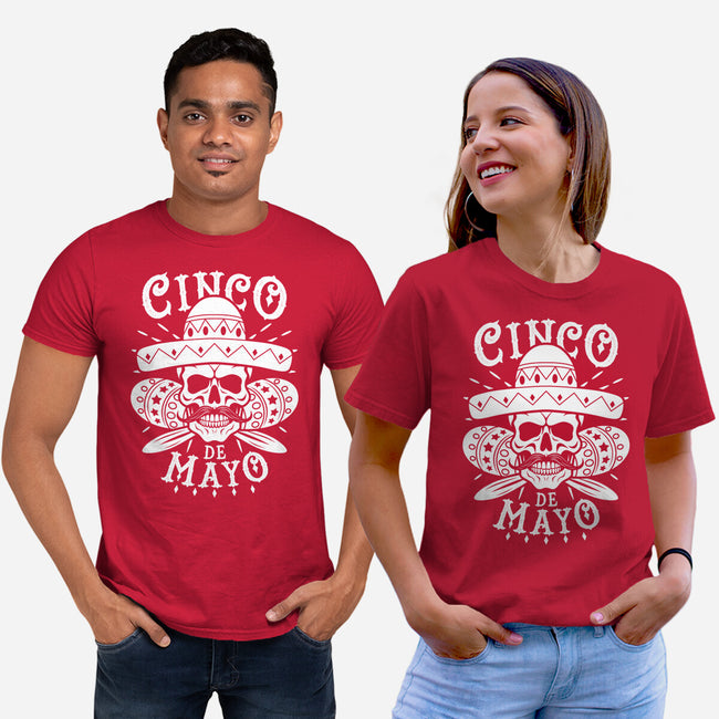 Cinco De Mayo Skull-Unisex-Basic-Tee-Boggs Nicolas