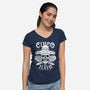 Cinco De Mayo Skull-Womens-V-Neck-Tee-Boggs Nicolas