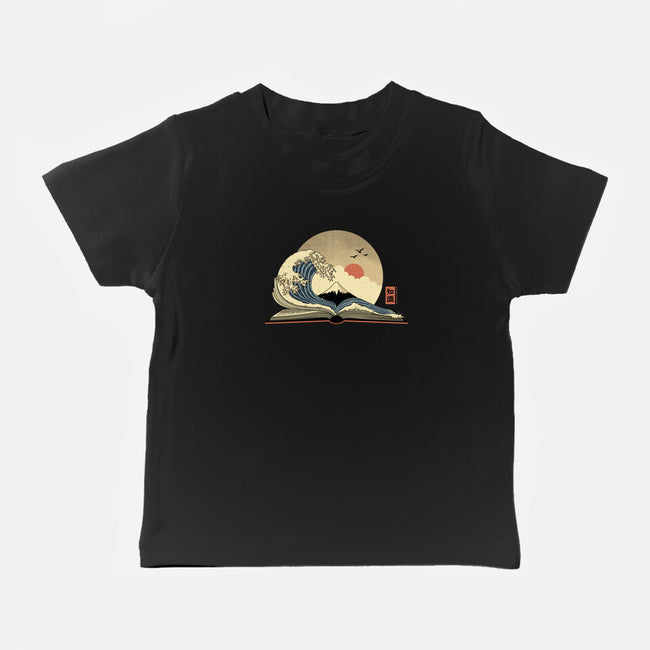 The Great Wave Of Knowledge-Baby-Basic-Tee-retrodivision