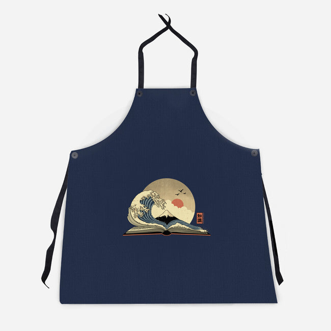 The Great Wave Of Knowledge-Unisex-Kitchen-Apron-retrodivision