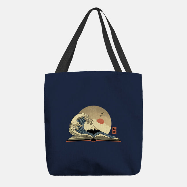 The Great Wave Of Knowledge-None-Basic Tote-Bag-retrodivision