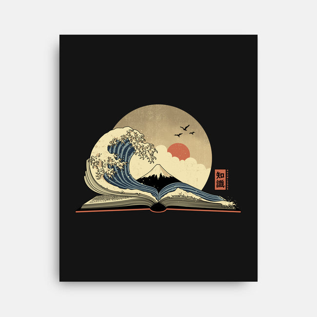 The Great Wave Of Knowledge-None-Stretched-Canvas-retrodivision