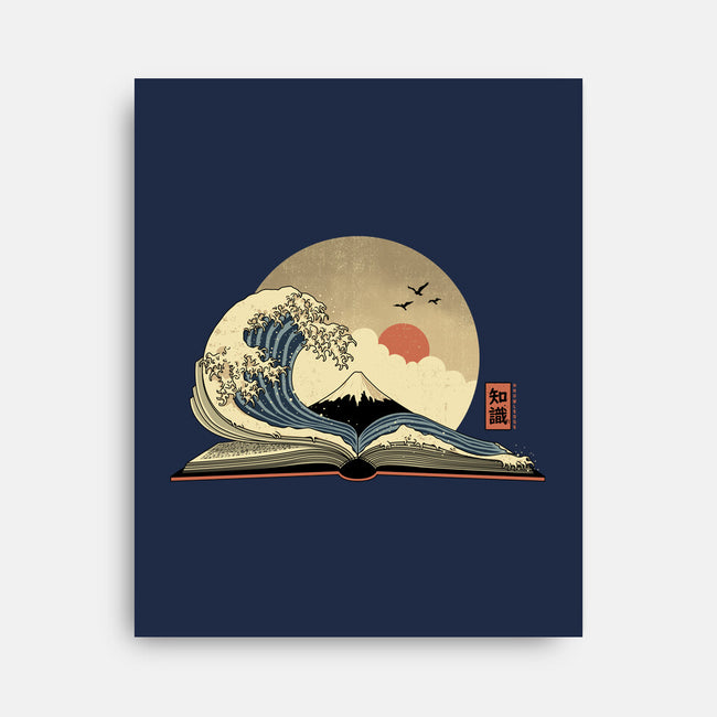 The Great Wave Of Knowledge-None-Stretched-Canvas-retrodivision