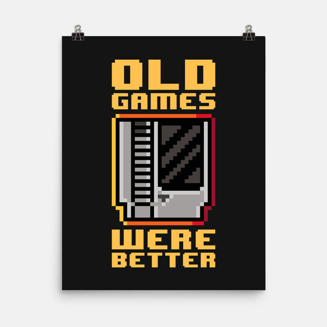 Old Games-None-Matte-Poster-demonigote