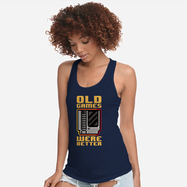 Old Games-Womens-Racerback-Tank-demonigote