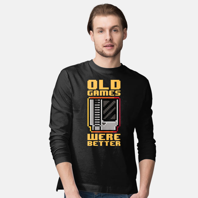 Old Games-Mens-Long Sleeved-Tee-demonigote