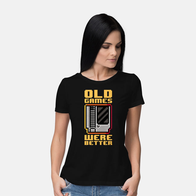 Old Games-Womens-Basic-Tee-demonigote