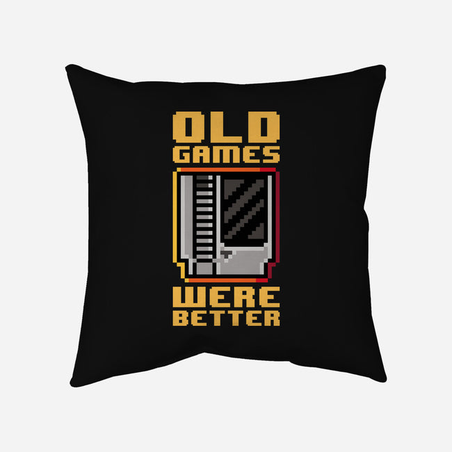 Old Games-None-Removable Cover-Throw Pillow-demonigote