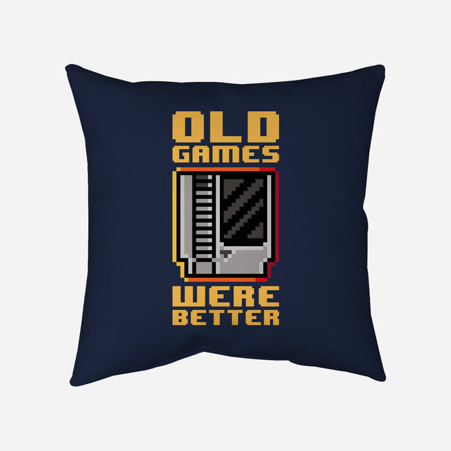 Old Games-None-Removable Cover-Throw Pillow-demonigote