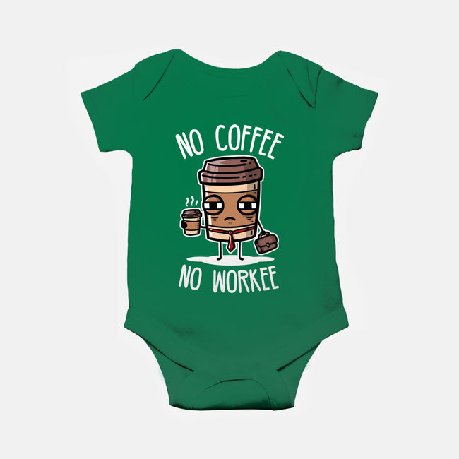 No Coffee-Baby-Basic-Onesie-demonigote