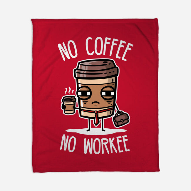 No Coffee-None-Fleece-Blanket-demonigote