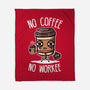 No Coffee-None-Fleece-Blanket-demonigote