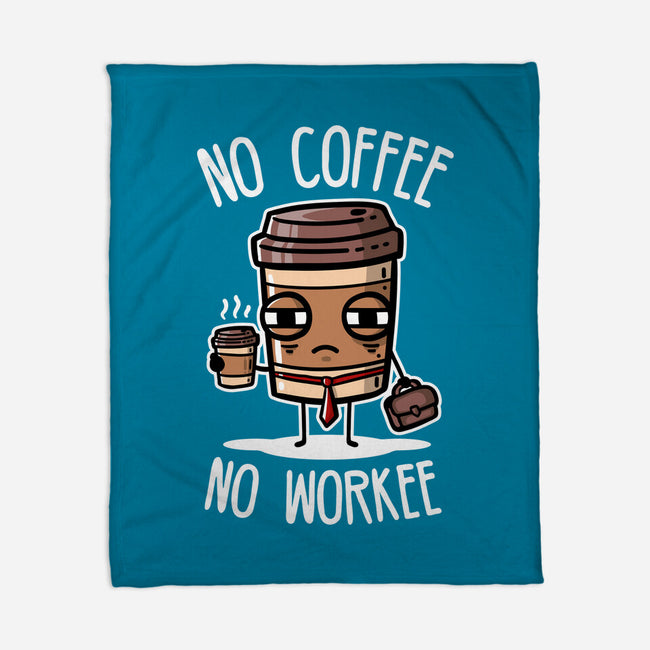 No Coffee-None-Fleece-Blanket-demonigote