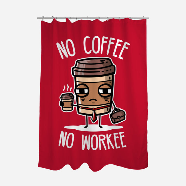 No Coffee-None-Polyester-Shower Curtain-demonigote