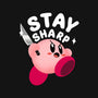 Kirby Stay Sharp-Womens-Fitted-Tee-Tri haryadi