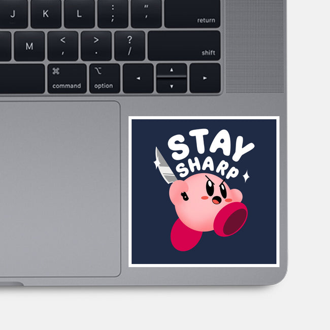 Kirby Stay Sharp-None-Glossy-Sticker-Tri haryadi