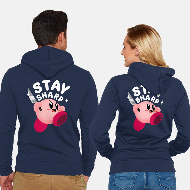 Kirby Stay Sharp-Unisex-Zip-Up-Sweatshirt-Tri haryadi