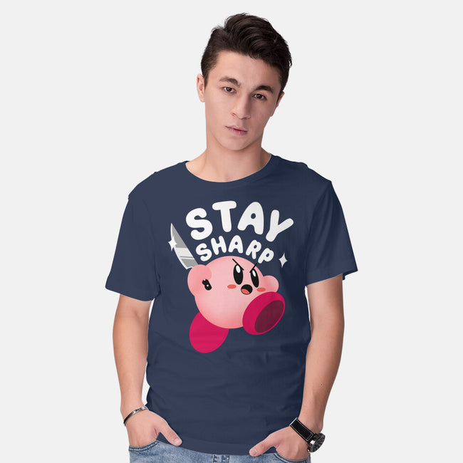 Kirby Stay Sharp-Mens-Basic-Tee-Tri haryadi