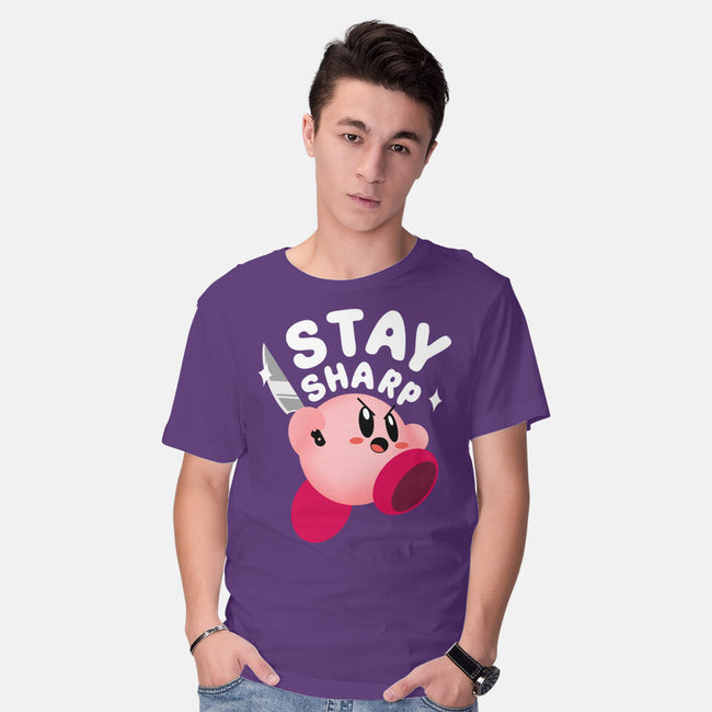 Kirby Stay Sharp-Mens-Basic-Tee-Tri haryadi