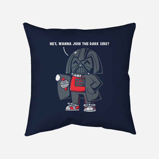 Join The Dark Side-None-Removable Cover-Throw Pillow-krisren28