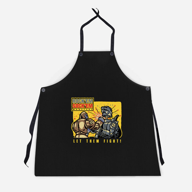 Let Em Fight-Unisex-Kitchen-Apron-demonigote