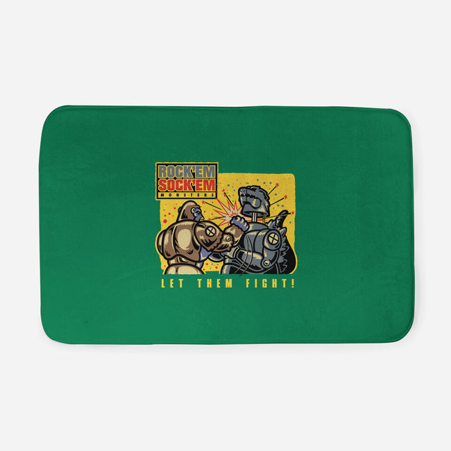 Let Em Fight-None-Memory Foam-Bath Mat-demonigote