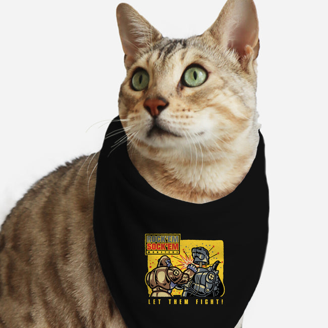 Let Em Fight-Cat-Bandana-Pet Collar-demonigote