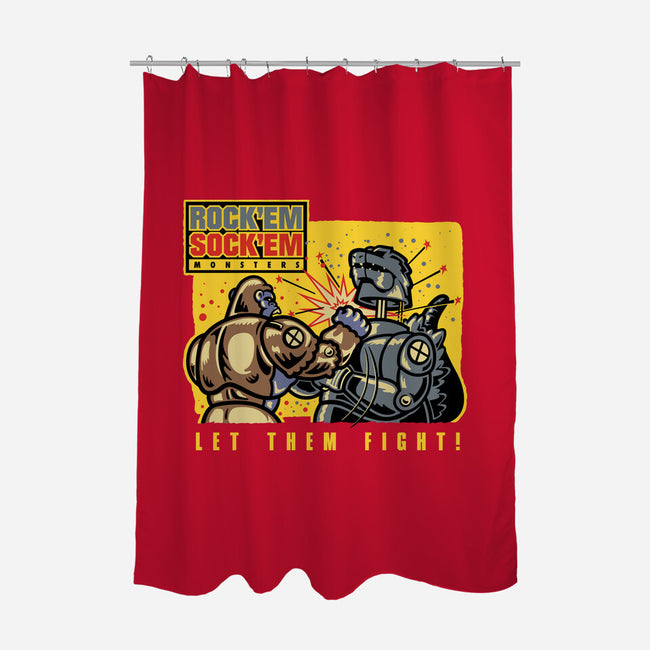 Let Em Fight-None-Polyester-Shower Curtain-demonigote