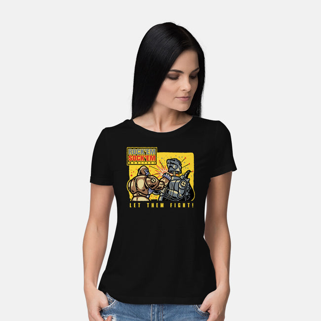 Let Em Fight-Womens-Basic-Tee-demonigote