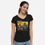 Let Em Fight-Womens-V-Neck-Tee-demonigote