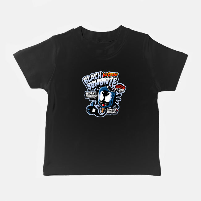 Black Symbiote Ice Cream-Baby-Basic-Tee-demonigote