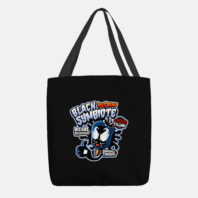 Black Symbiote Ice Cream-None-Basic Tote-Bag-demonigote