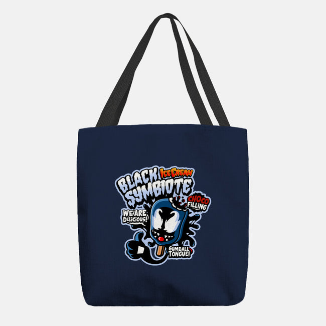 Black Symbiote Ice Cream-None-Basic Tote-Bag-demonigote