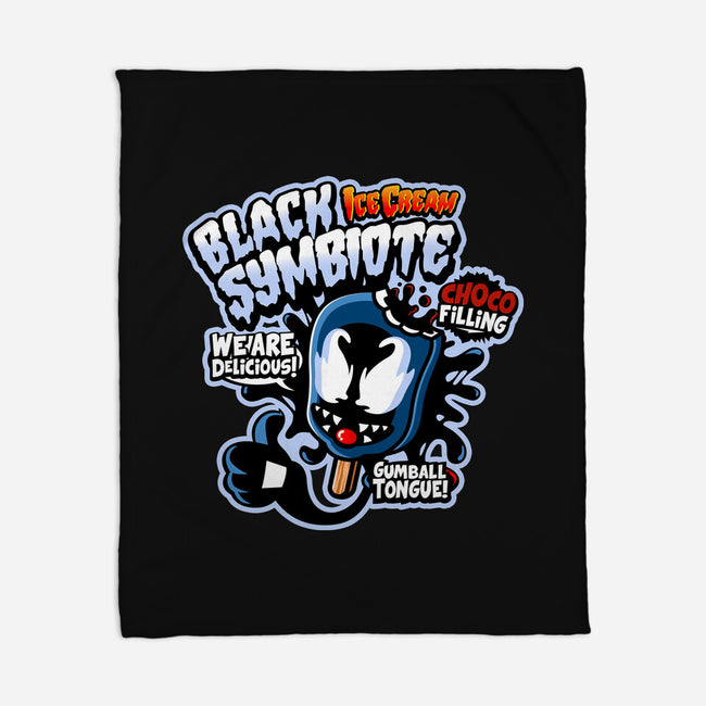 Black Symbiote Ice Cream-None-Fleece-Blanket-demonigote