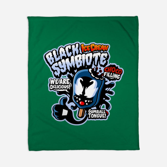 Black Symbiote Ice Cream-None-Fleece-Blanket-demonigote