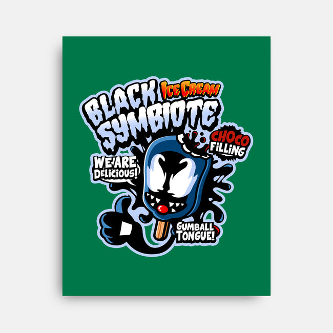 Black Symbiote Ice Cream-None-Stretched-Canvas-demonigote