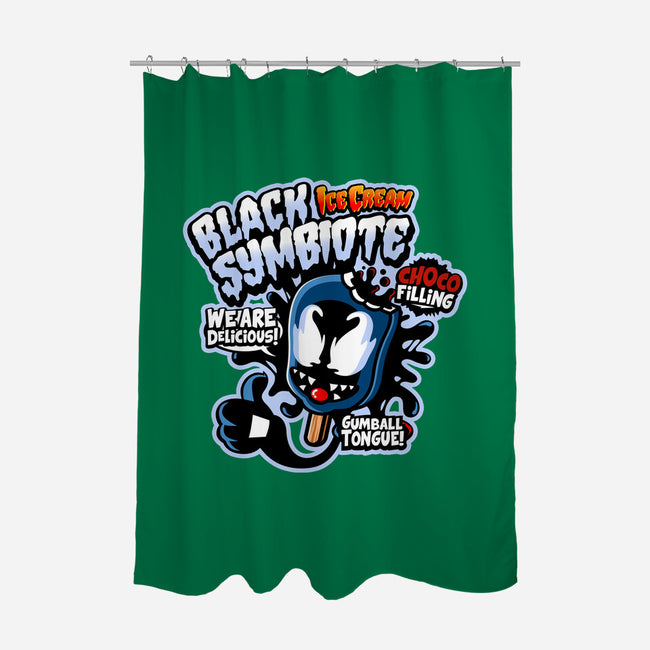 Black Symbiote Ice Cream-None-Polyester-Shower Curtain-demonigote