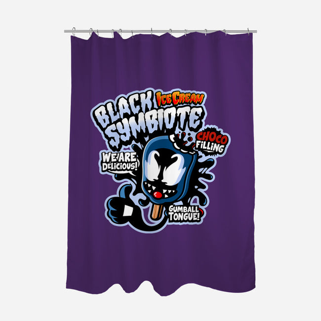 Black Symbiote Ice Cream-None-Polyester-Shower Curtain-demonigote