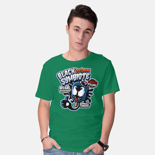 Black Symbiote Ice Cream-Mens-Basic-Tee-demonigote