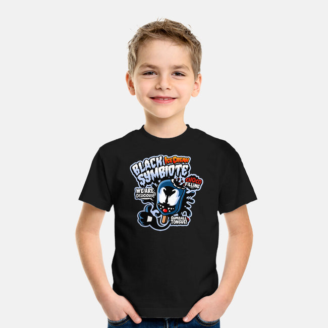 Black Symbiote Ice Cream-Youth-Basic-Tee-demonigote