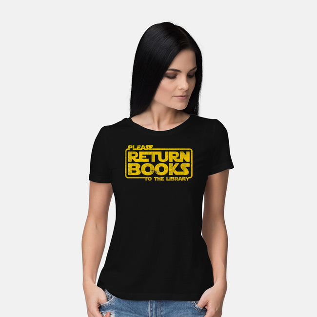 The Return Of The Books-Womens-Basic-Tee-NMdesign