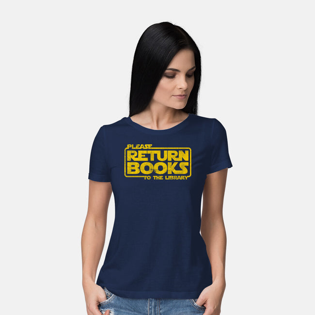 The Return Of The Books-Womens-Basic-Tee-NMdesign