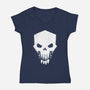 Helldivers Punisher-Womens-V-Neck-Tee-rocketman_art