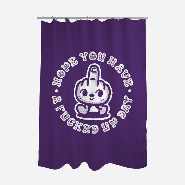 Flipping Day-None-Polyester-Shower Curtain-demonigote