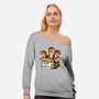 Prehistoric Adoption-Womens-Off Shoulder-Sweatshirt-GoshWow