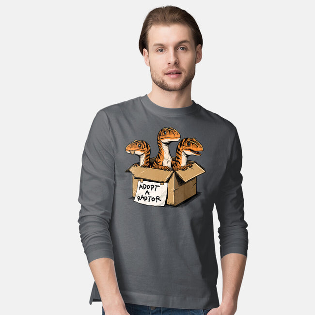 Prehistoric Adoption-Mens-Long Sleeved-Tee-GoshWow