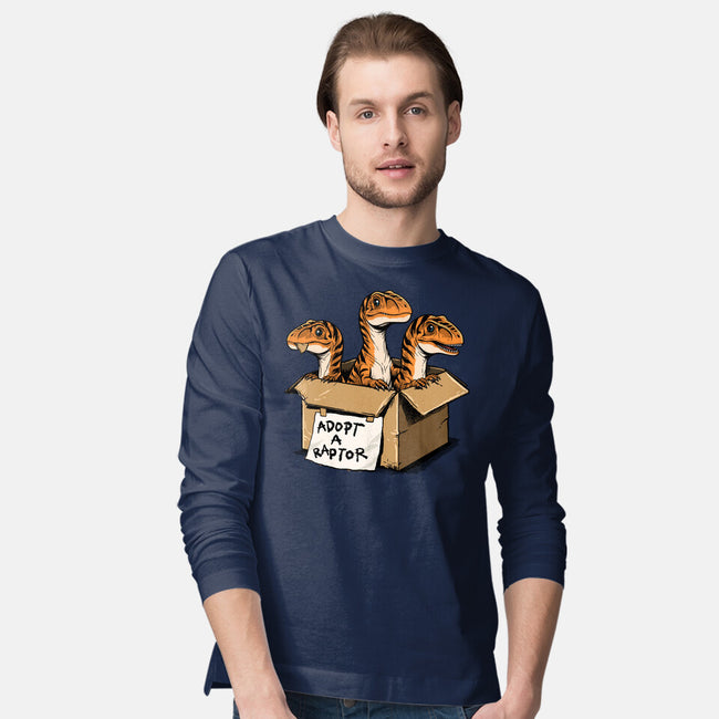 Prehistoric Adoption-Mens-Long Sleeved-Tee-GoshWow