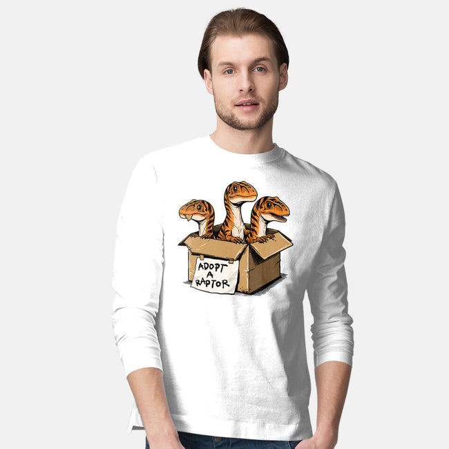 Prehistoric Adoption-Mens-Long Sleeved-Tee-GoshWow